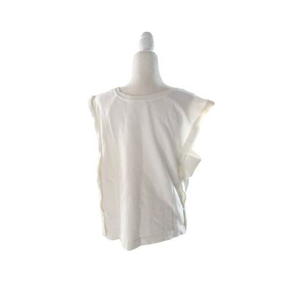 White Anthropologie "Amour" Muscle Sweatshirt - Picture 10 of 12